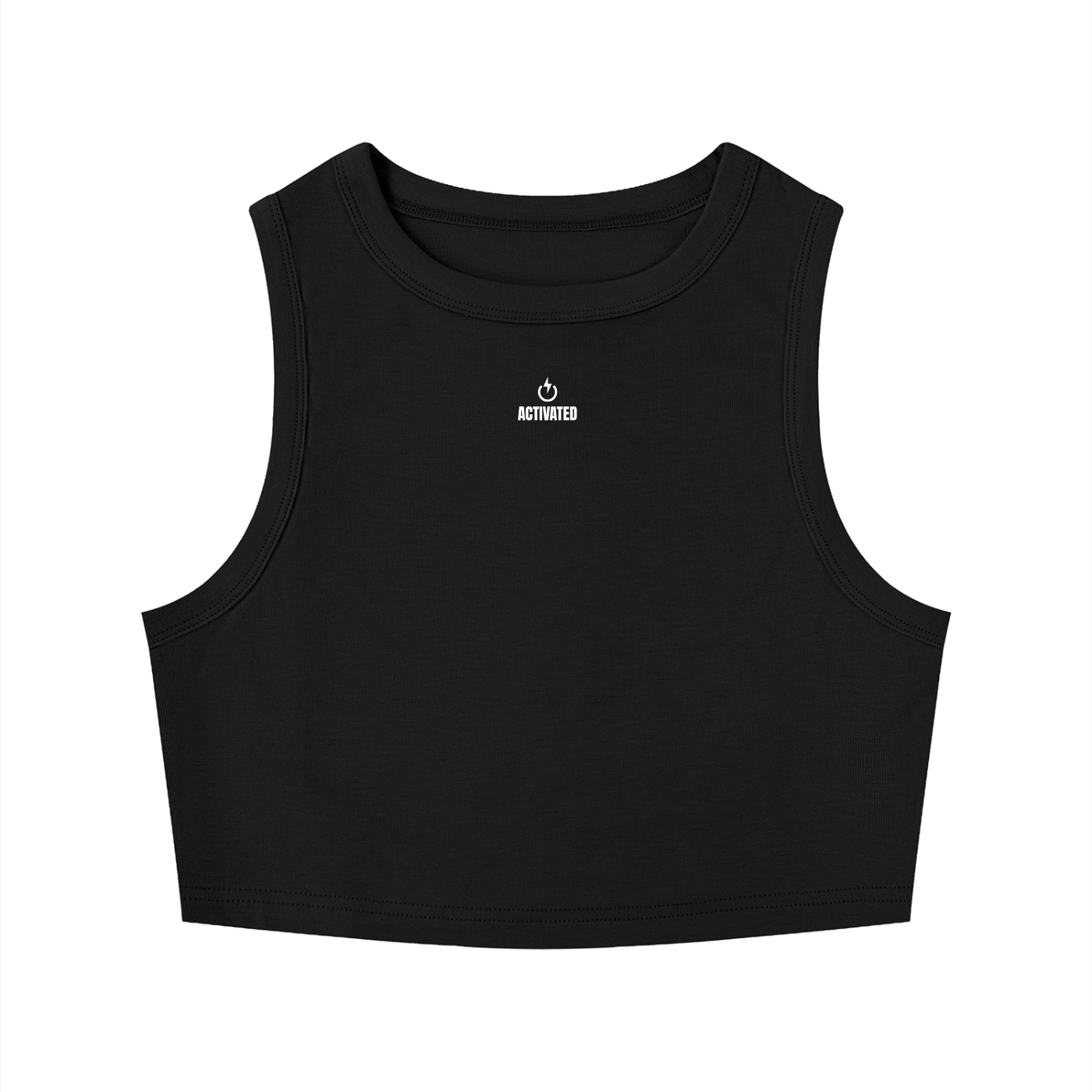 Women's Tight Crewneck Crop Tank Top