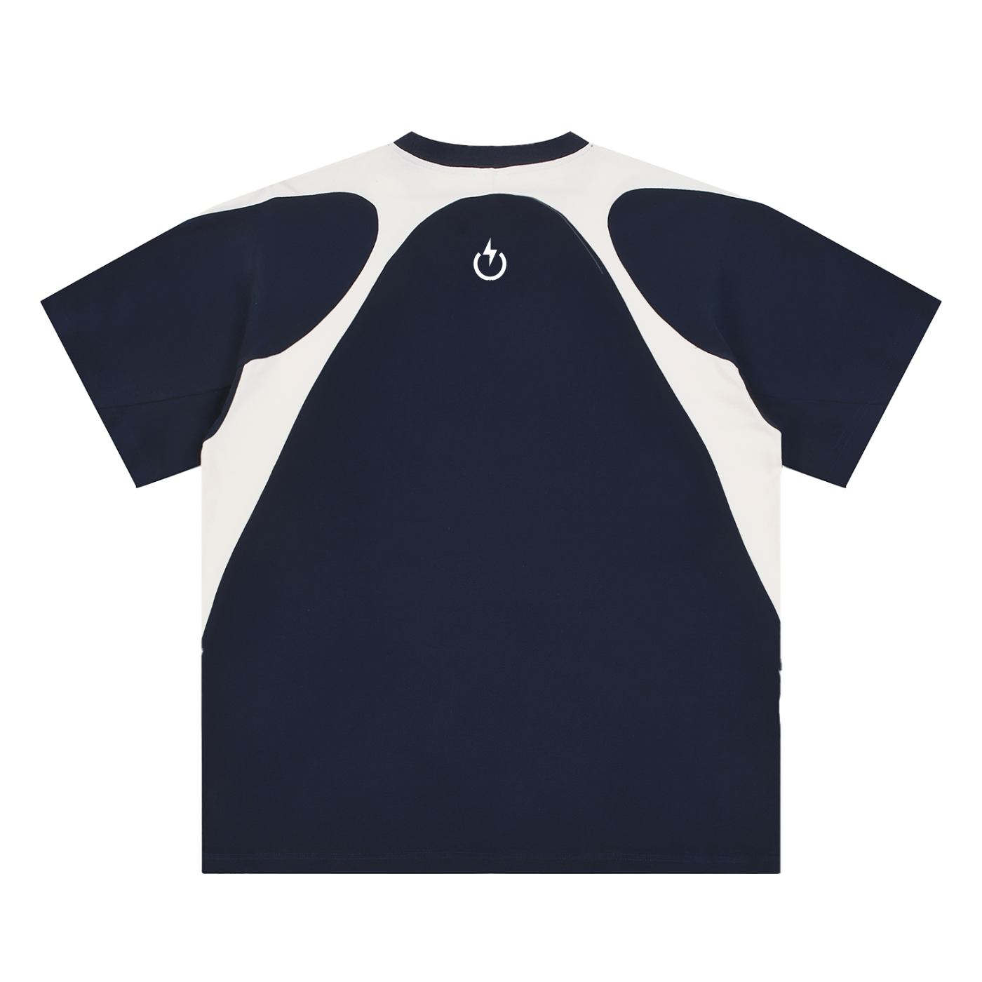 Contrast Panel Cotton T-Shirt