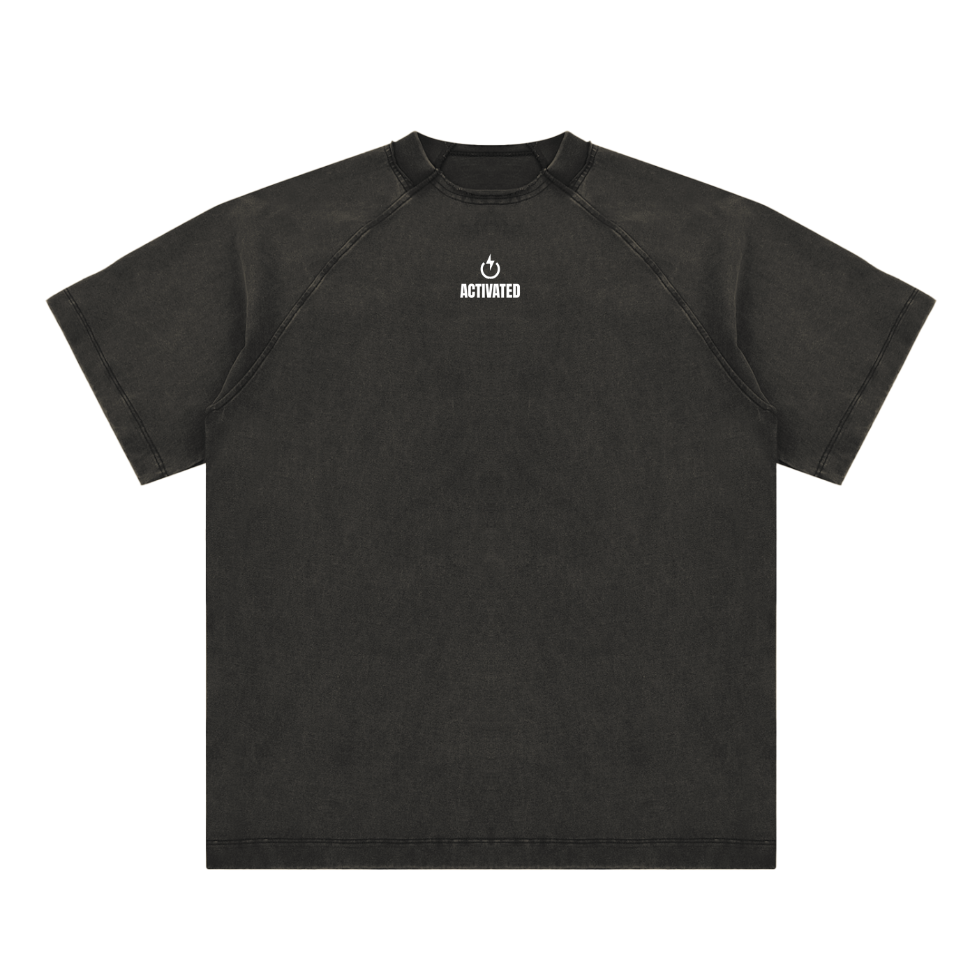 Vintage Washed Raglan Cotton T-Shirt