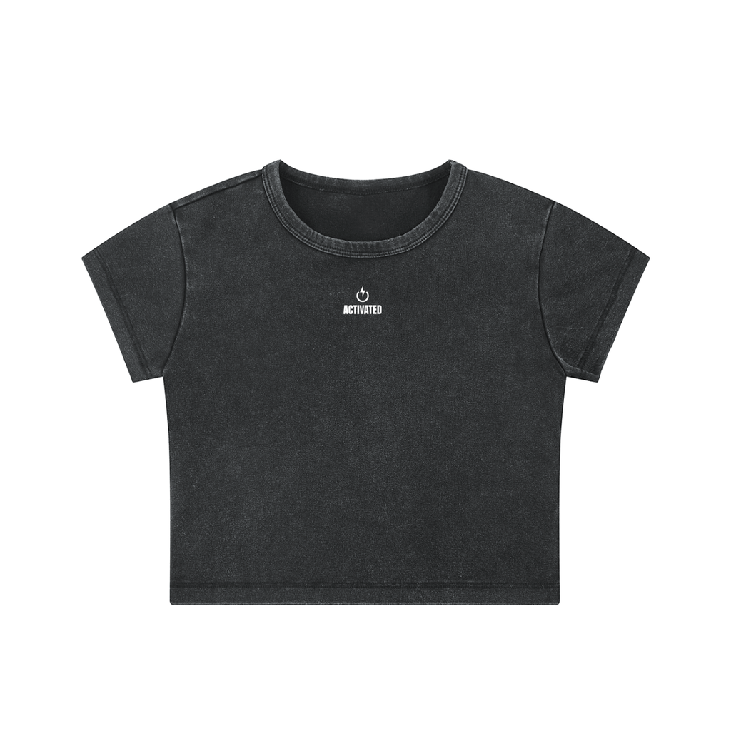 Snow Washed Crop Top