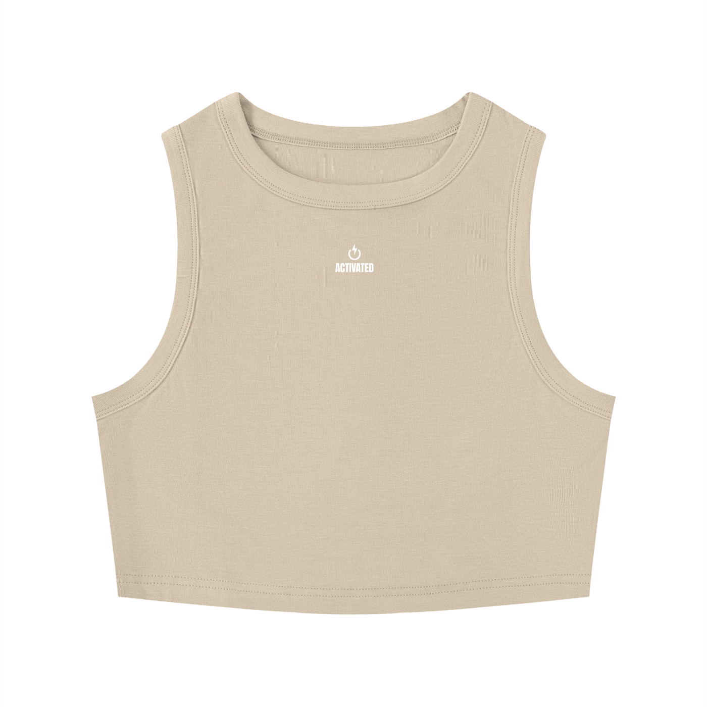 Women's Tight Crewneck Crop Tank Top
